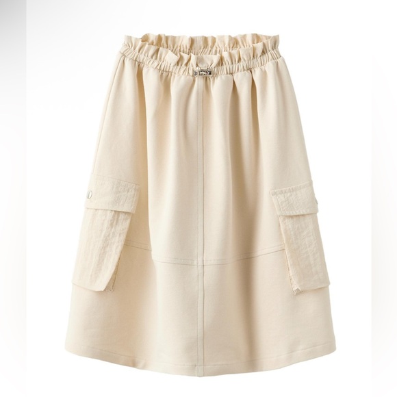 Zara Cream Kids Skirt with Pockets - Picture 1 of 4